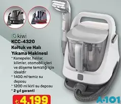 KİWİ KCC-4320 KOLTUK VE HALI YIKAMA MAKİNESİ fiyat ve kampanya bilgisi